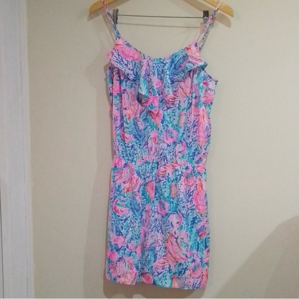 🌸 Lilly Pulitzer Zana Romper in Multi Treasure Trove